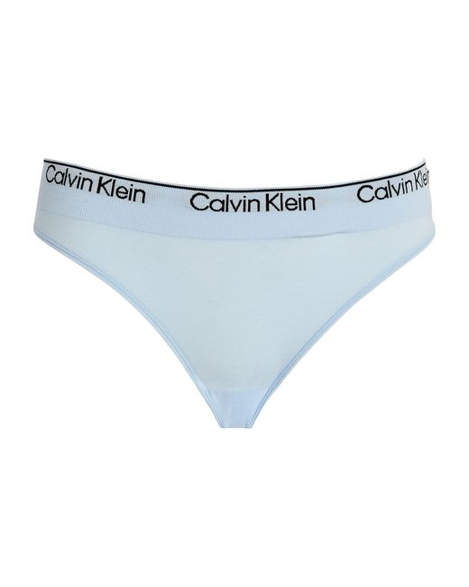 Calvin Klein Modern Seamless Thong in Blue