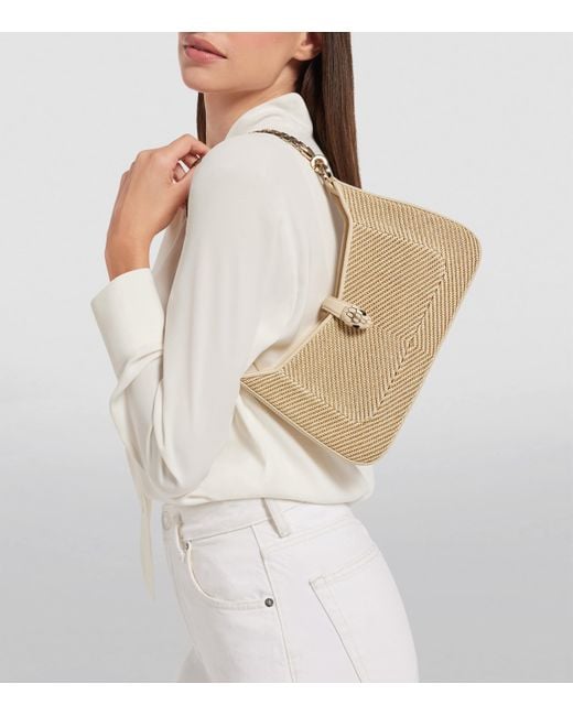 BVLGARI Metallic Small Chevron Serpenti Baia Shoulder Bag