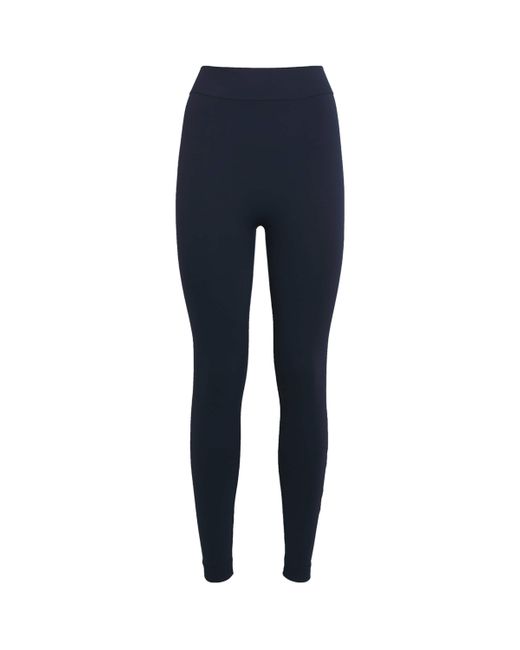 Max Mara Blue Logo Leggings