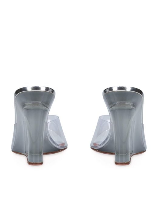 AMINA MUADDI Blue Lupita Heeled Mules 105