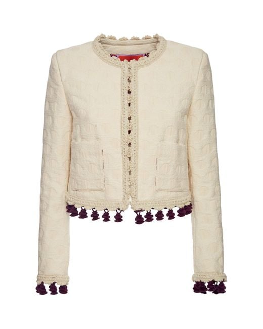 LaDoubleJ Natural Tasseled Bijoux Jacket