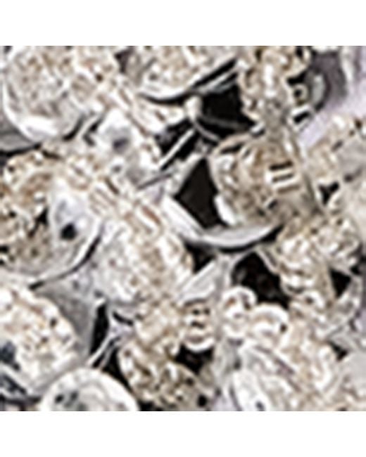 Harrods White Sequinned Bauble