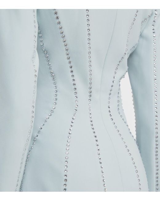 Jenny Packham Blue Embellished Victoire Gown