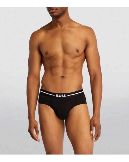Boss Black Logo Briefs for men