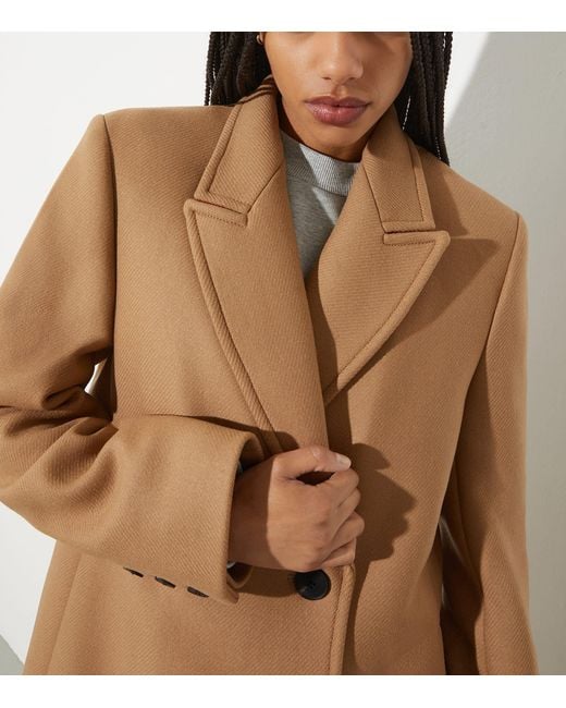 MAX&Co. Brown Wool-Blend Overcoat