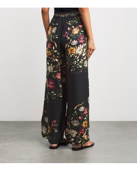 Agua Bendita Black Silk Tota Paramo Trousers
