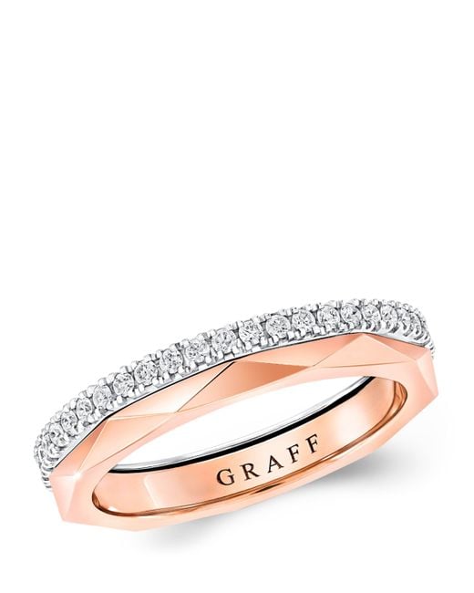 Graff Pink Rose And Diamond Laurence Signature Ring