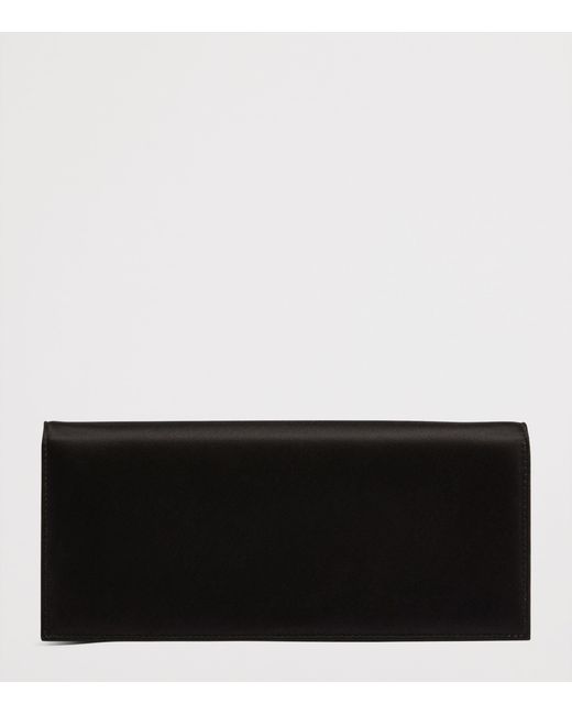 Malone Souliers Black Satin Vivien Evening Clutch Bag