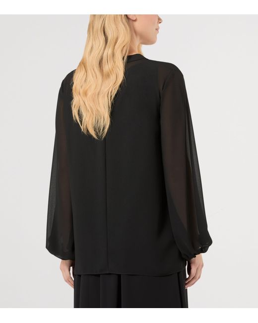Marina Rinaldi Black Top And Blouse Set