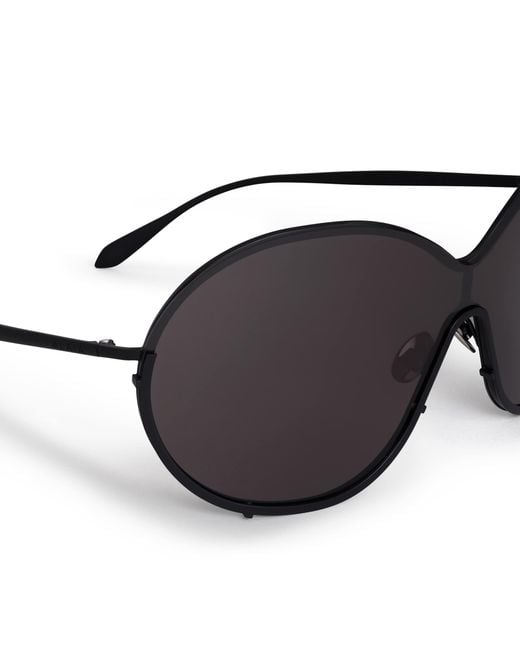 Alaïa Black Metal Butterfly Sunglasses