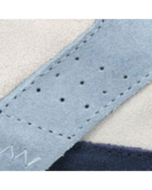 Giorgio Armani Blue Suede City Sneakers for men