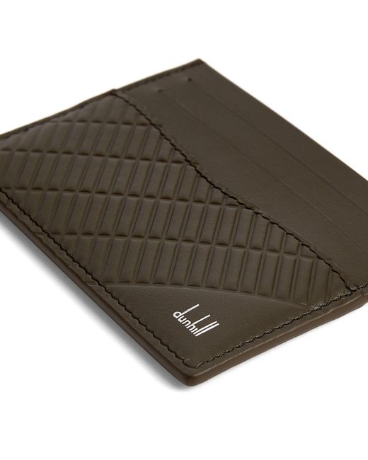 Dunhill Metallic Leather Contour Card Holder for men