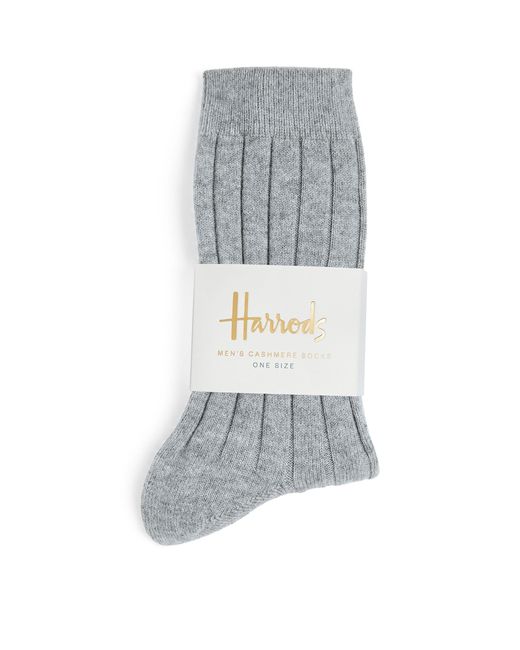 Harrods Gray Men's Cashmere Socks for men