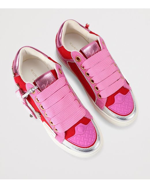 Kurt Geiger Red Southbank Tag Slim Sneakers