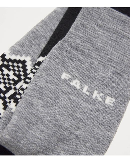 Falke Gray Sk2 Intermediate Skiing Socks