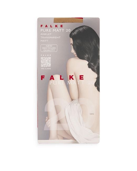 Falke Gray Pure Matt 20 Anklet Socks