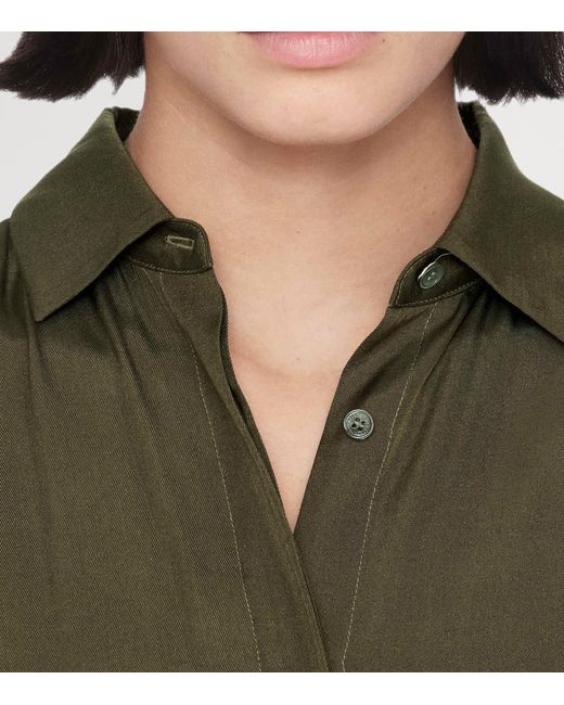 AllSaints Green Noora Shirt Dress