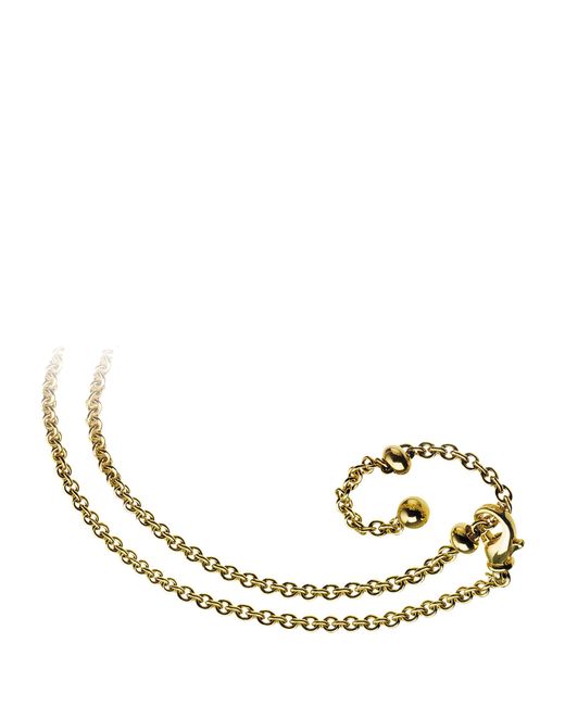 BVLGARI Metallic Yellow Gold Catene Chain Necklace