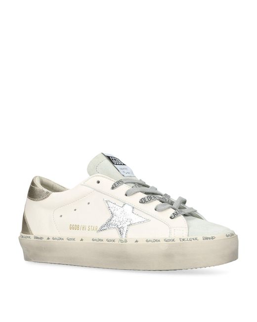 Golden Goose Deluxe Brand Natural Leather Hi Star Sneakers
