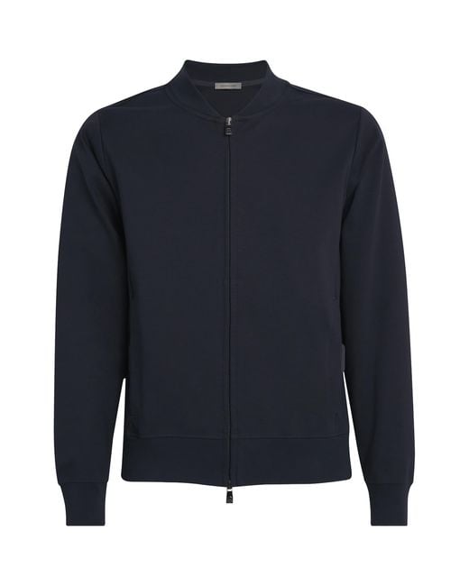 Corneliani Blue Cotton-Blend Jacket for men