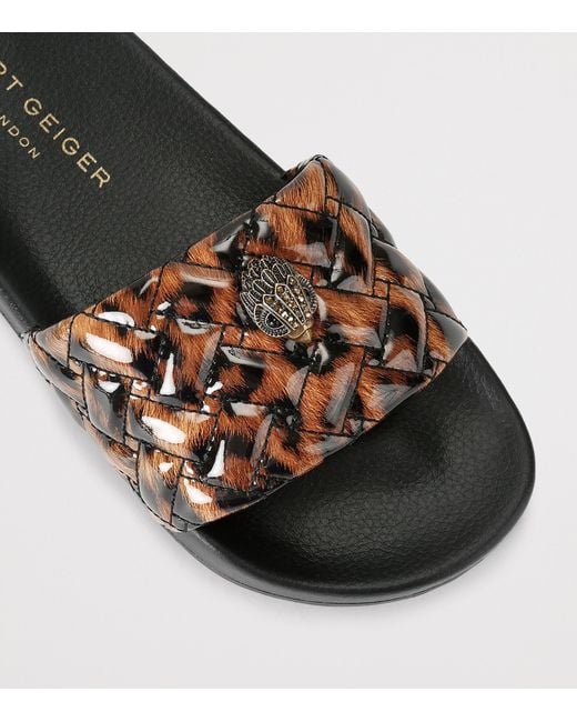 Kurt Geiger Brown Meena Eagle Slides