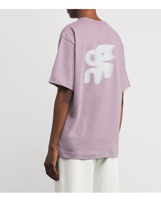 On Shoes Purple Organic Cott Club-T T-Shirt