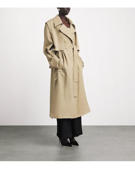 Camilla & Marc Natural Wool Omar Trench Coat