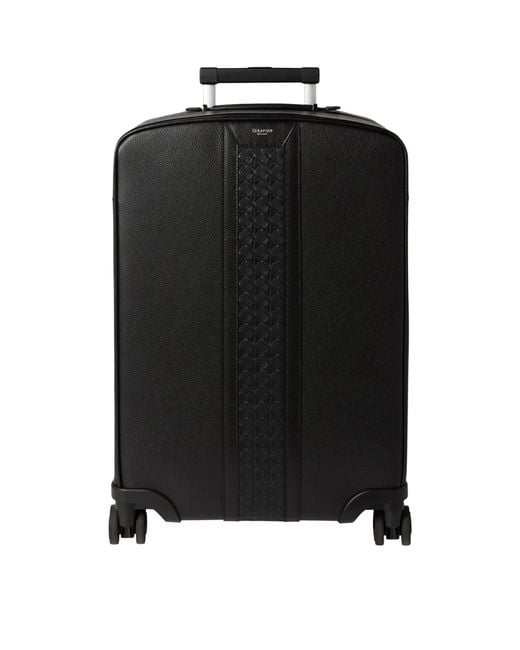 Serapian Black Calfskin Hard Carry-On Suitcase