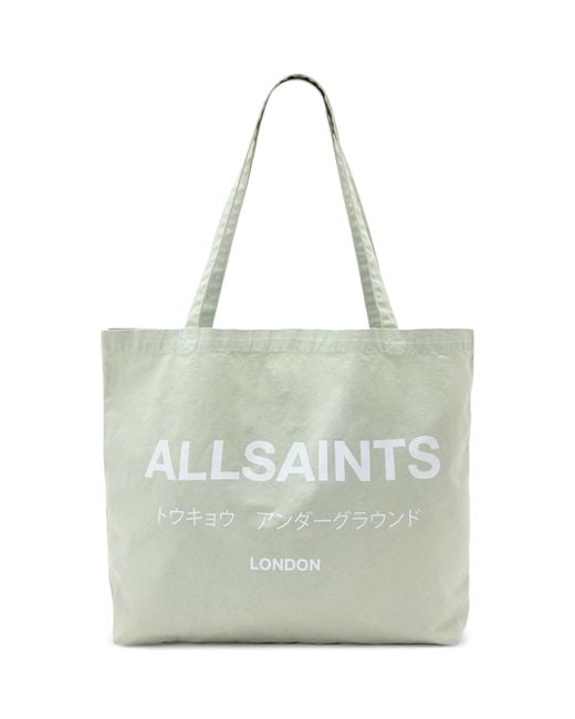 AllSaints Metallic Underground Tote Bag
