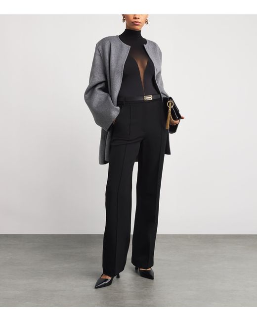 Wolford Black High-Neck Bustier Bodysuit