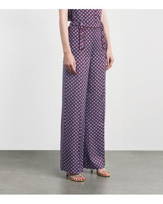 Claudie Pierlot Purple Satin Printed Shirt