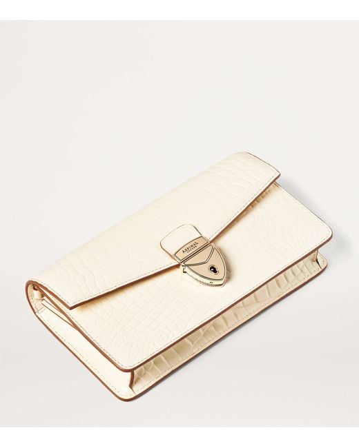 Aspinal Natural Mayfair 2 Clutch Bag