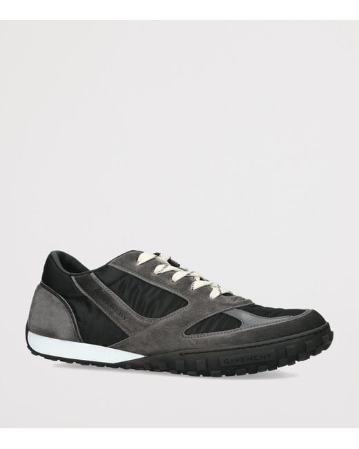 Givenchy Black Suede Glide Sneakers for men