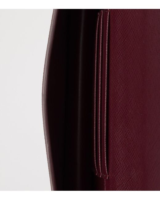 Prada Purple Mini Saffiano Leather Clutch Bag
