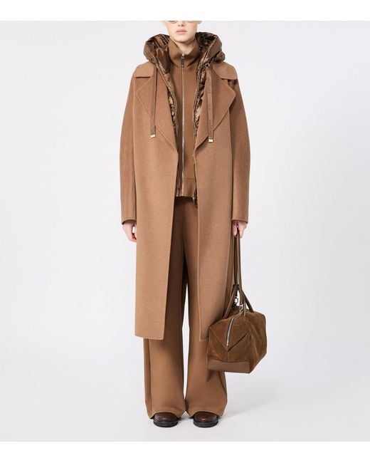 Max Mara Brown Jersey Wide-Leg Sweatpants