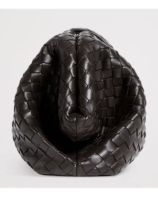 Bottega Veneta Black Leather Lauren 1980 Clutch Bag
