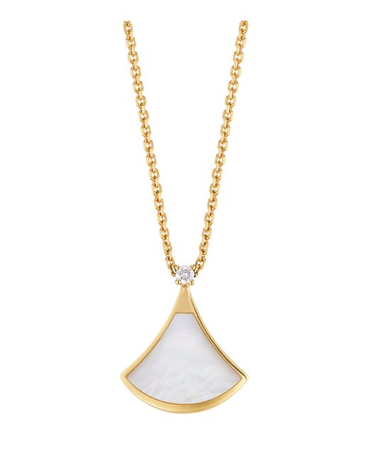 BVLGARI Metallic Diamond And Mother-Of-Pearl Divas’ Dream Necklace