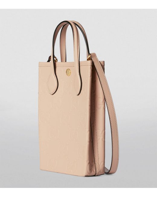 Gucci Natural Mini Gg Super Top-handle Bag