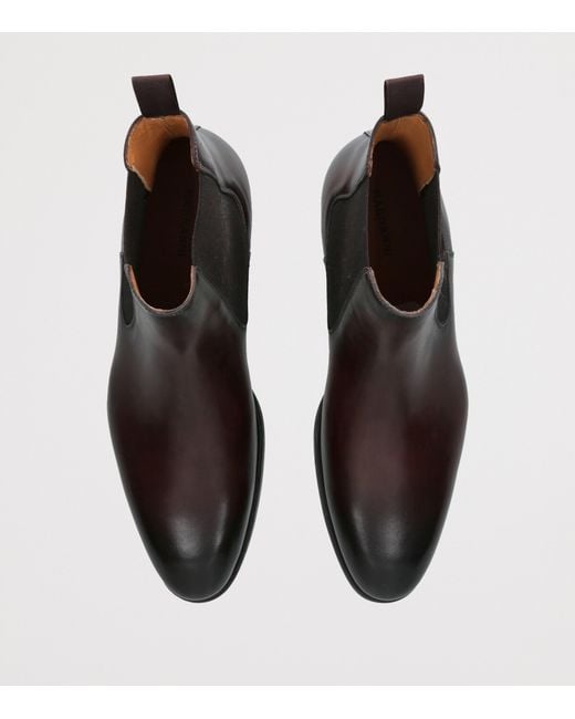 Magnanni Shoes Brown Suede Madison Chelsea Boots for men