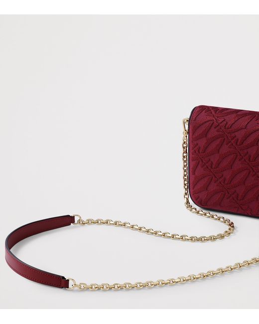 Cartier Red Leather Mini C De Shoulder Bag