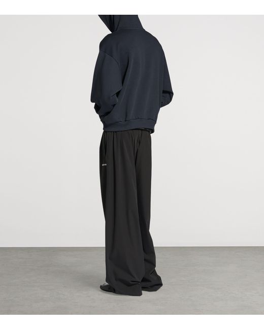Balenciaga Blue Nano Bb Medium Fit Hoodie for men