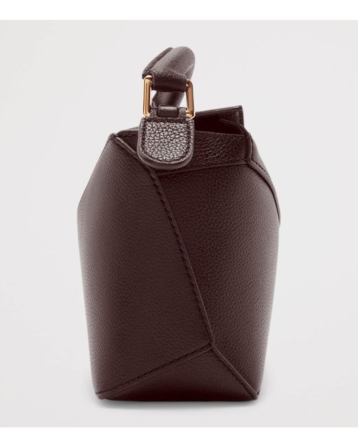 Loewe Brown Mini Leather Puzzle Top-Handle Bag