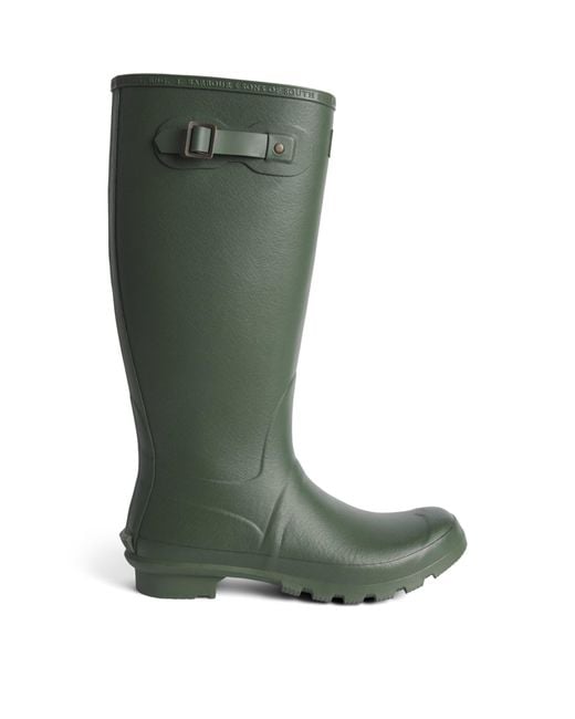 Barbour Green Tall Bede Wellington Boots for men