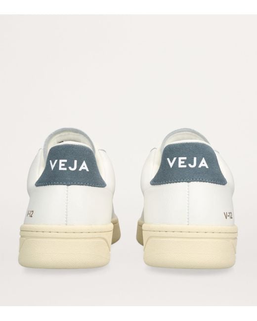 Veja White Leather V-12 Sneakers for men