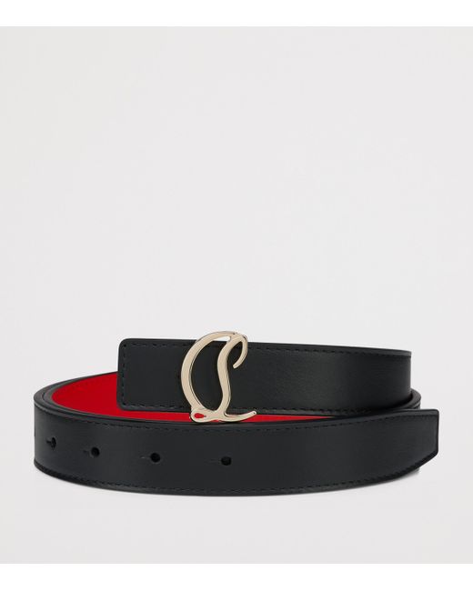 Christian Louboutin Red Loubi54 Leather Belt
