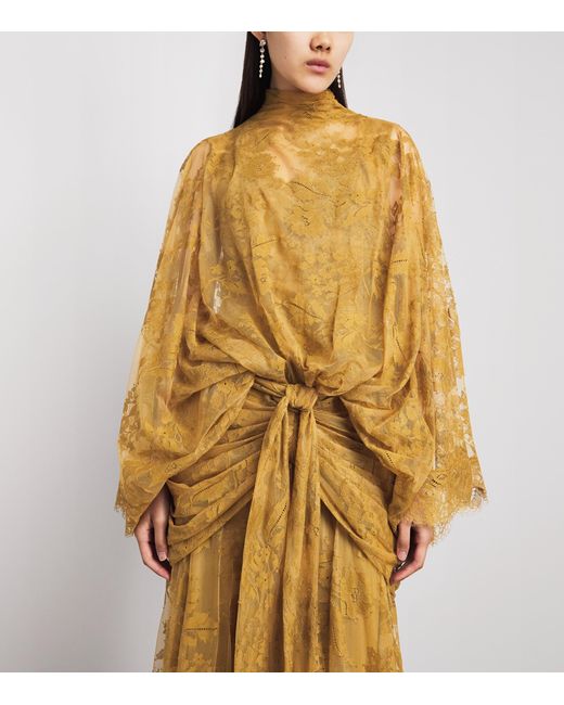 Zimmermann Metallic Lace Ascent Maxi Dress