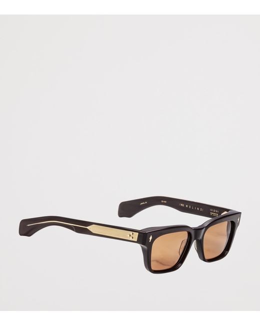 Jacques Marie Mage Brown Acetate Molino Sunglasses for men