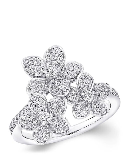 Graff White And Diamond Wild Flower Ring