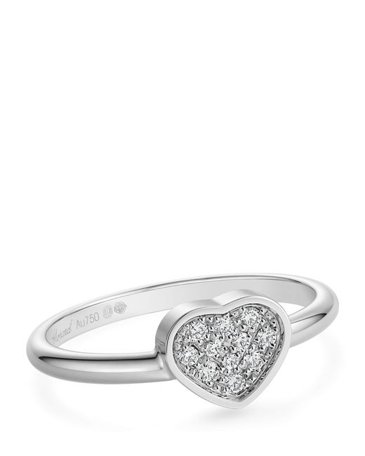 Chopard White And Diamond My Happy Hearts Ring