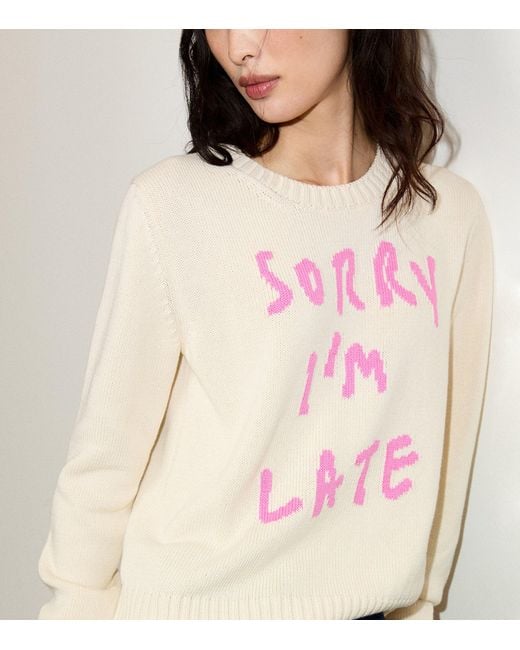 MAX&Co. Pink Cotton Slogan Sweater